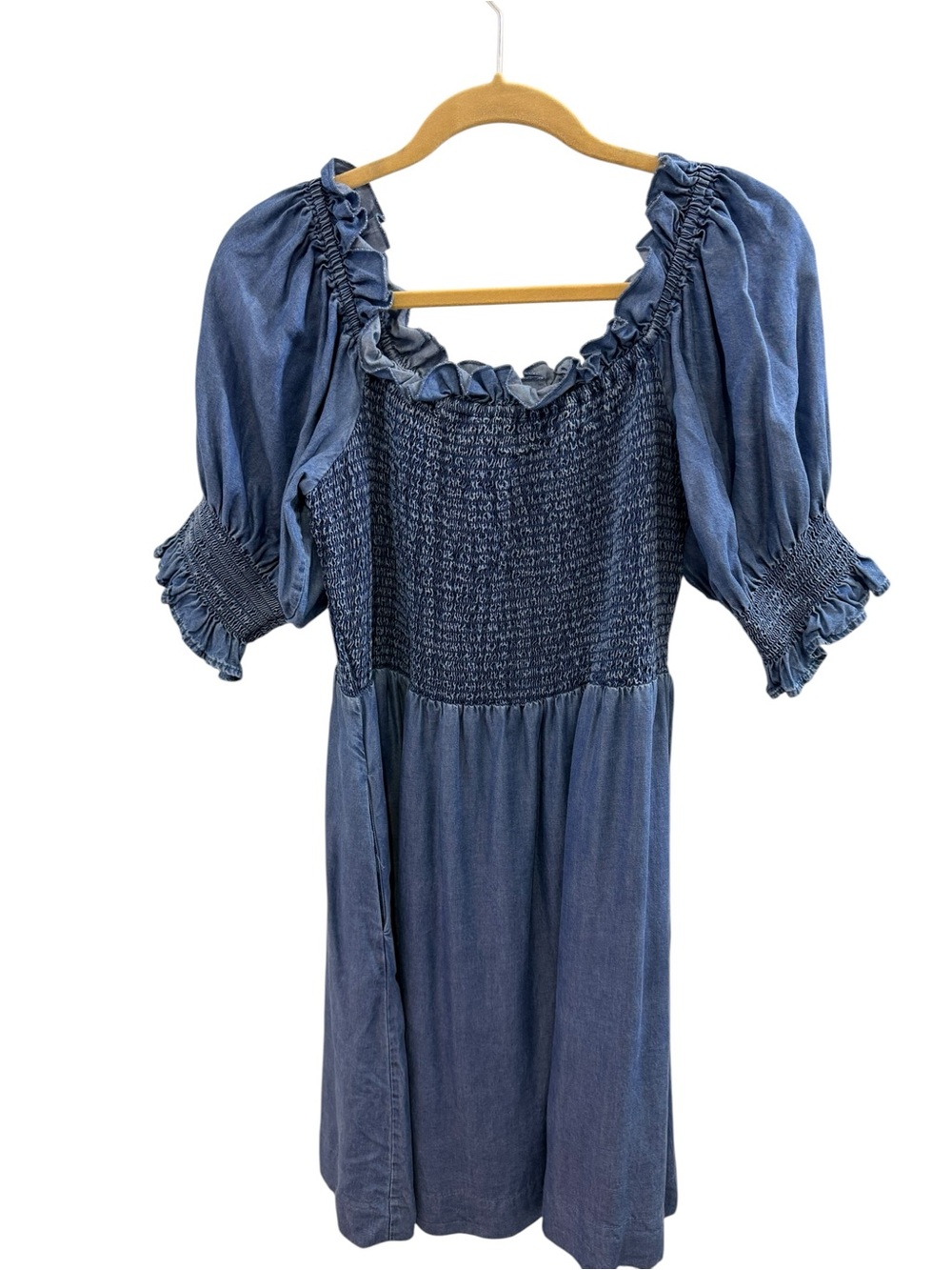 Crown & Ivy Women's Blue Smocked Dress - Size M